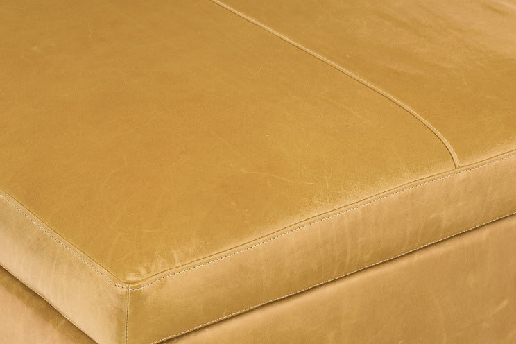 Echo Lager Leather Storage Ottoman